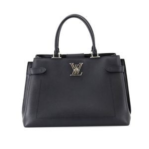 LockMe    Grain Calf Leather Black X Silver Metal Fittings
